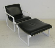 Bruce R. Hannah and Andrew Ivar Morrison Easy Armchair with Ottoman